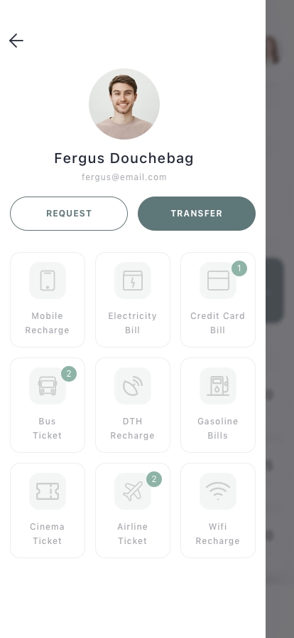 Banking & Money Transfer Mobile App UI Kit - Screenshot 2