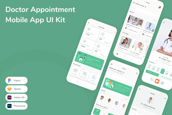 Doctor Appointment Mobile App UI Kit