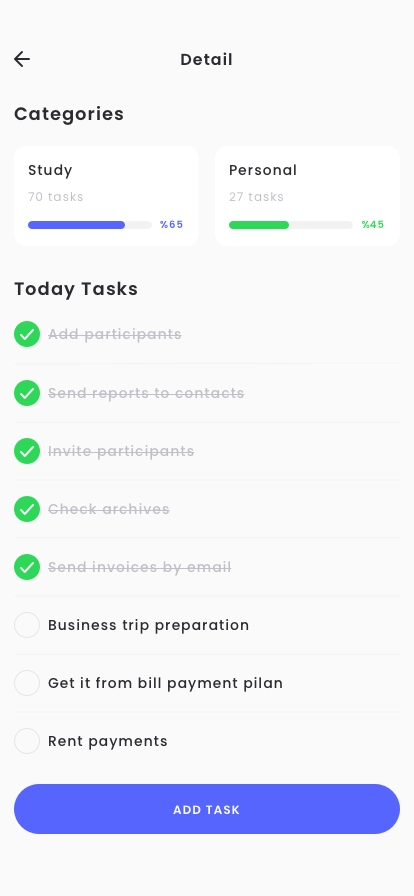 ToDo & Task Manager App UI Kit - Screenshot 4