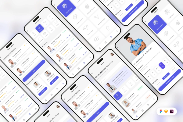 Find Doctor Mobile App UI Kit