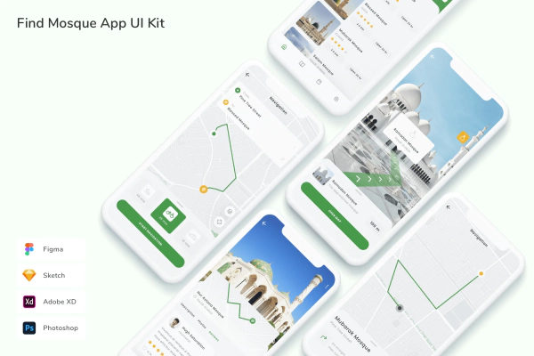 Find Mosque App UI Kit
