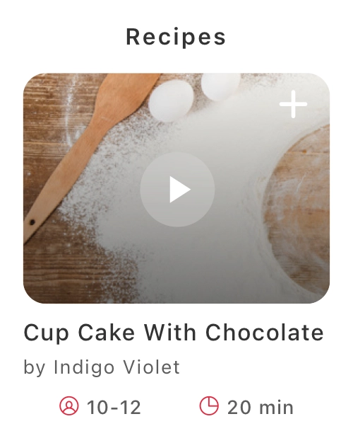 Recipes & Food Plan Apple Watch App UI Kit - Screenshot 7