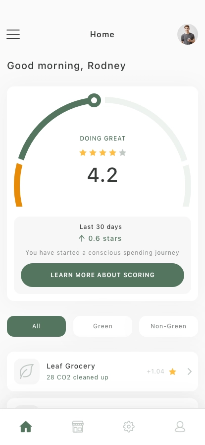 Green Brands Finder Mobile App UI Kit - Screenshot 3