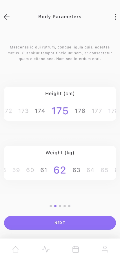 Health Fitness Mobile App UI Kit - Screenshot 5