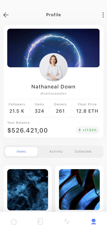 NFT Marketplace Mobile App UI Kit - Screenshot 3
