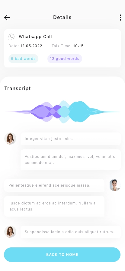 Voice Analysis Mobile App UI Kit - Screenshot 2