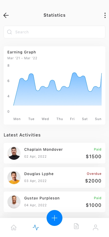 Invoice Management Mobile App UI Kit - Screenshot 4