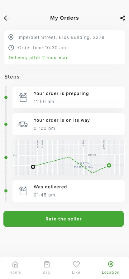 Greengrocer Delivery Mobile App UI Kit - Screenshot 4