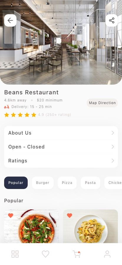 Multivendor Food Mobile App UI Kit - Screenshot 5