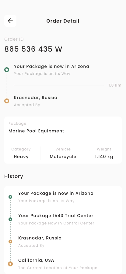 Package Delivery Mobile App UI Kit - Screenshot 2