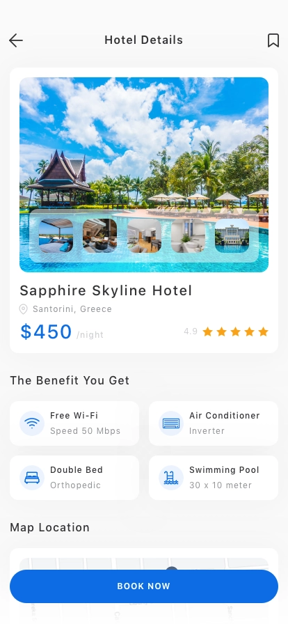 Hotel Search Mobile App UI Kit - Screenshot 4