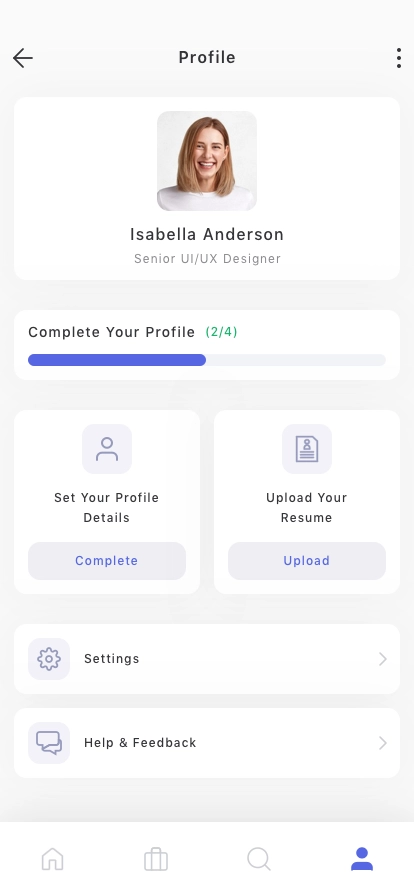 Job Finder Mobile App UI Kit - Screenshot 5