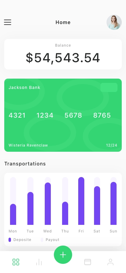 Banking Finance Mobile App UI Kit - Screenshot 1
