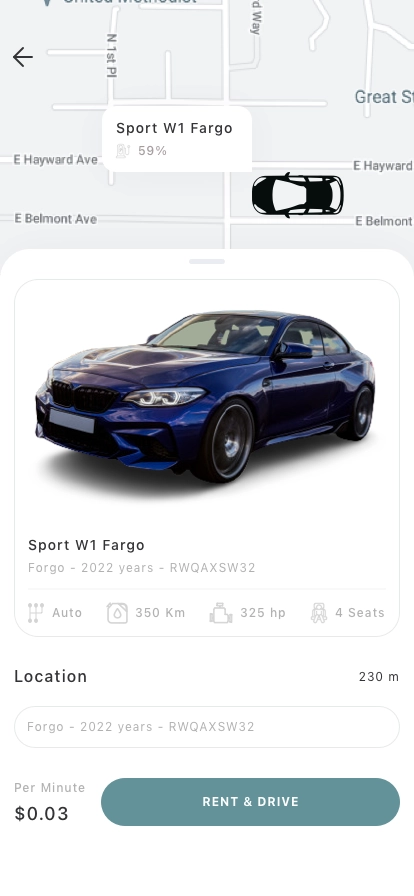 Car Rental Platform Mobile App UI Kit - Screenshot 2