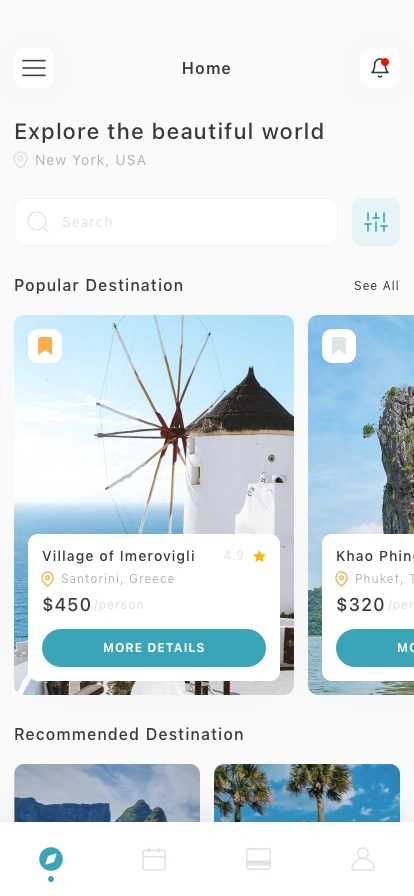Travel Mobile App UI Kit - Screenshot 1