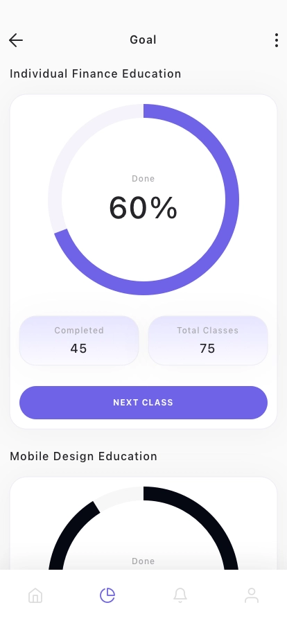 Learning Platform Mobile App UI Kit - Screenshot 2