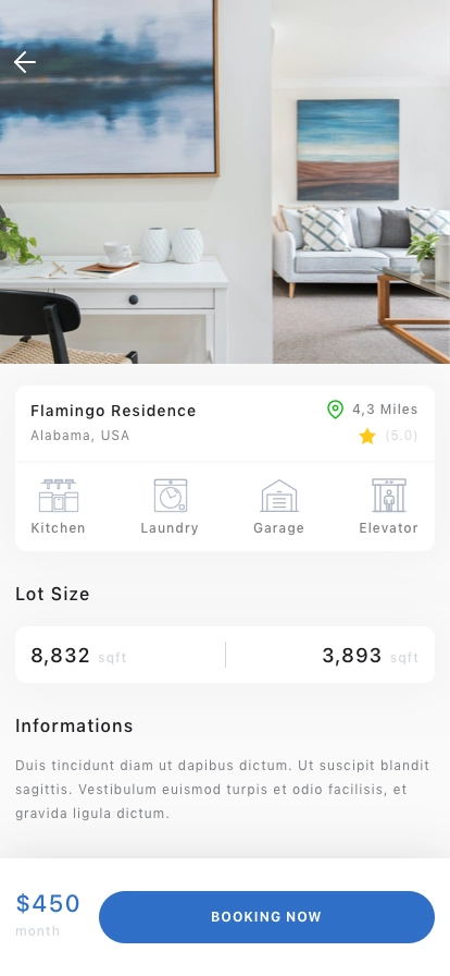 Property Rental App UI Kit - Screenshot 5