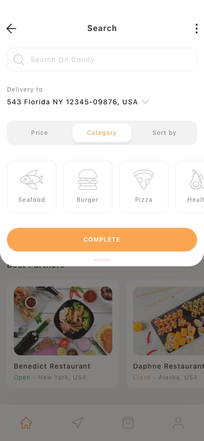 Food Delivery Mobile App UI Kit - Screenshot 3