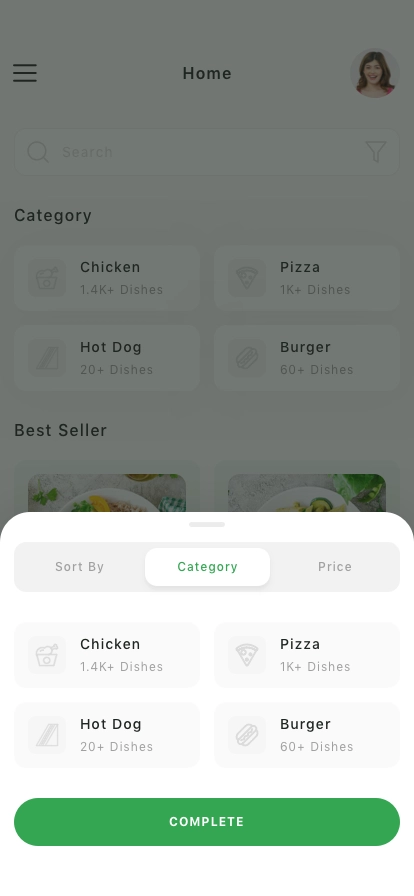 Food Ordering Mobile App UI Kit - Screenshot 2
