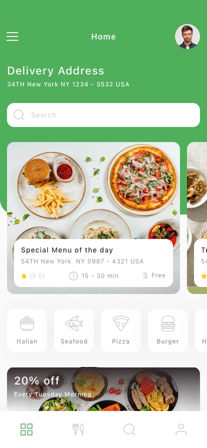 Food Ordering Mobile App UI Kit - Screenshot 1