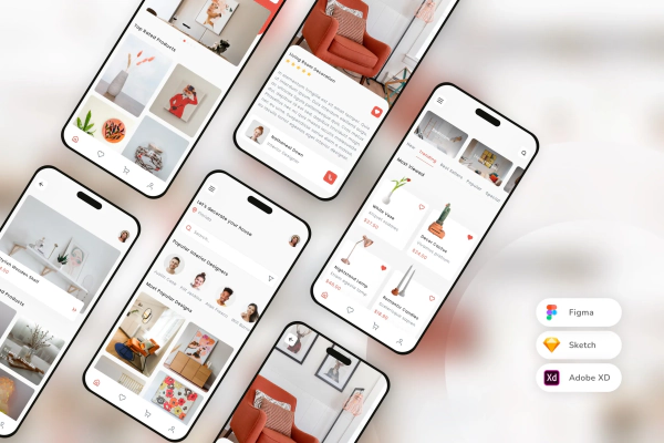 Home Decoration Mobile App UI Kit