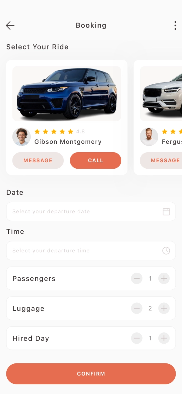 Car Service Mobile App UI Kit - Screenshot 2