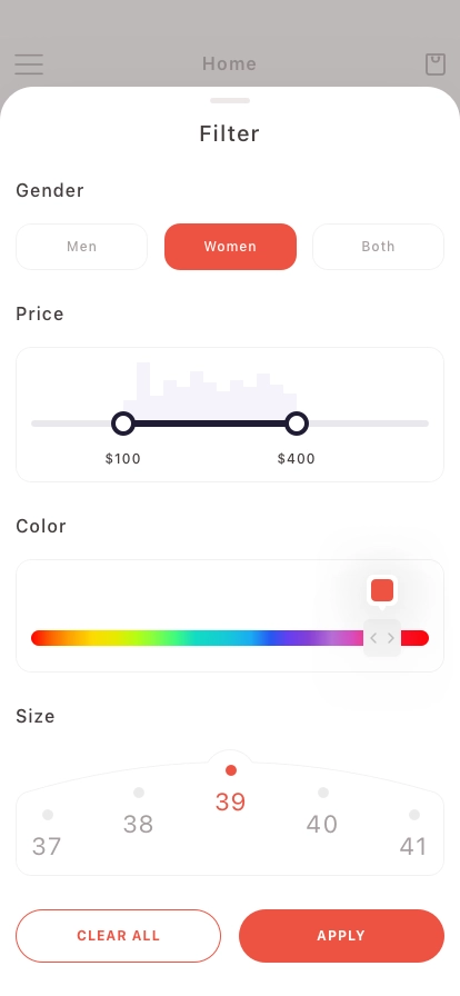 Shoes Shop Mobile App UI Kit - Screenshot 2