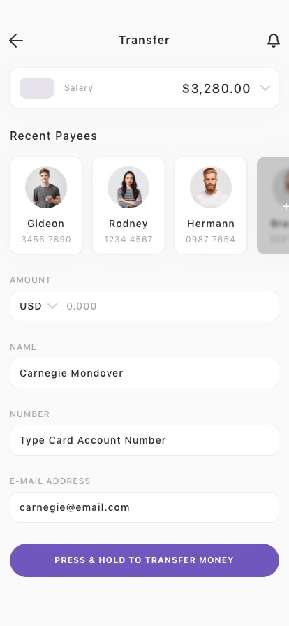 Finance & Wallet Mobile App UI Kit - Screenshot 3
