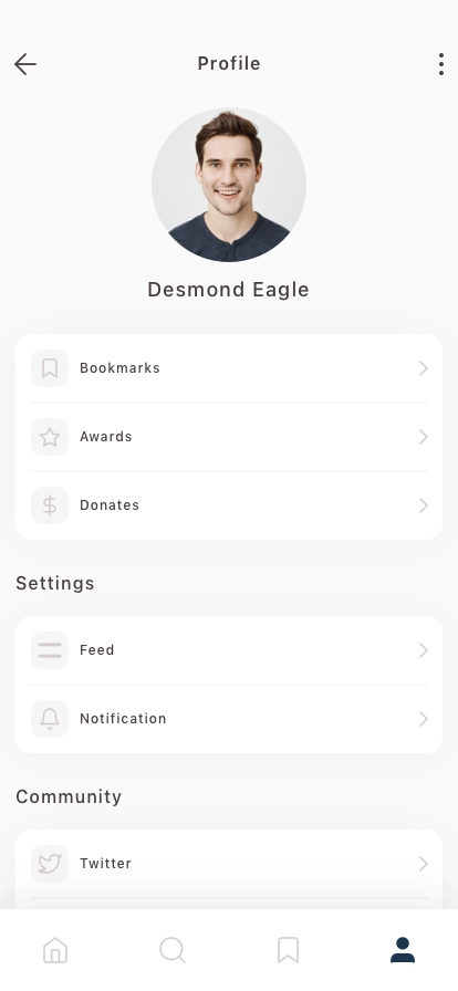Blog & Online Newspaper Mobile App UI Kit - Screenshot 4