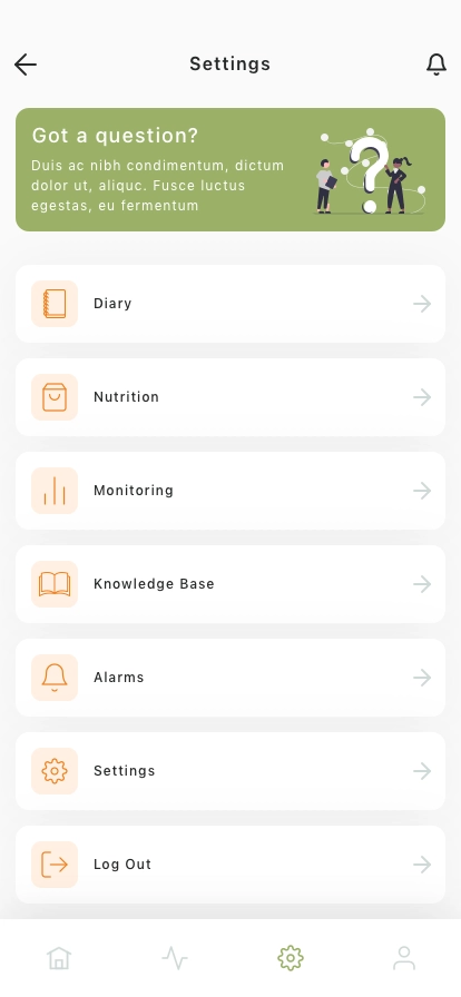 Diabetes Tracker Mobile App UI Kit - Screenshot 5