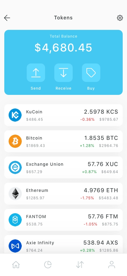 Cryptocurrency Wallet Mobile App UI Kit - Screenshot 4