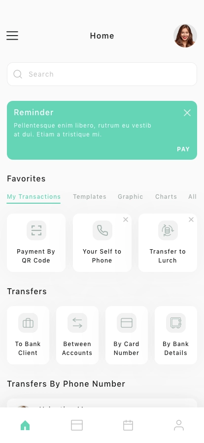 Personal Banking Mobile App UI Kit - Screenshot 1