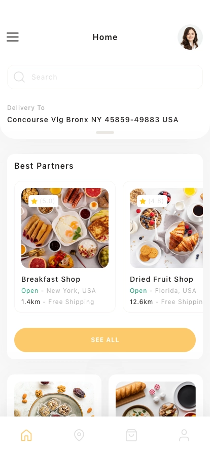 Food Ordering Mobile App UI Kit - Screenshot 1