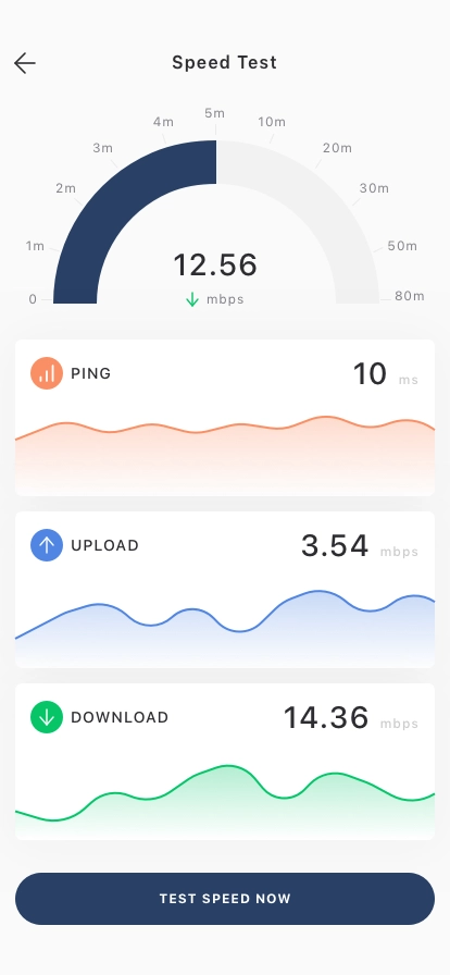 VPN & Speed Test Mobile App UI Kit - Screenshot 5