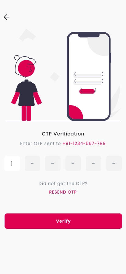 Two Factor Authentication & Phone Verification App UI Kit - Screenshot 3