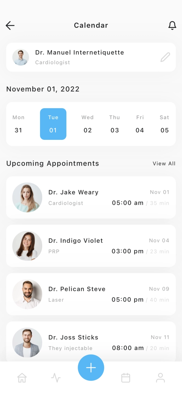 Health Tracker Mobile App UI Kit - Screenshot 2
