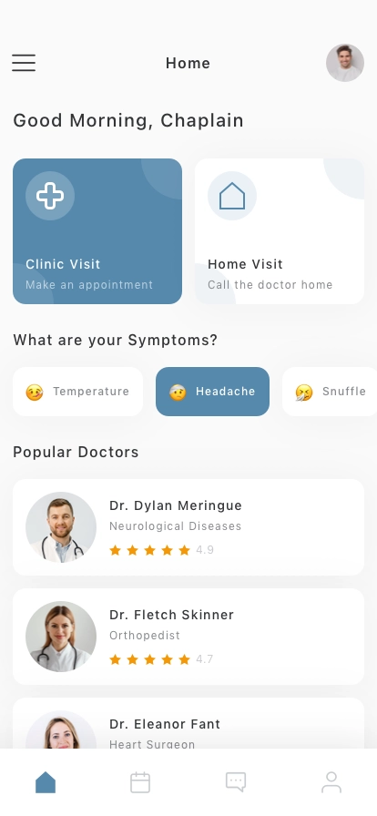 Medical Care Mobile App UI Kit - Screenshot 1