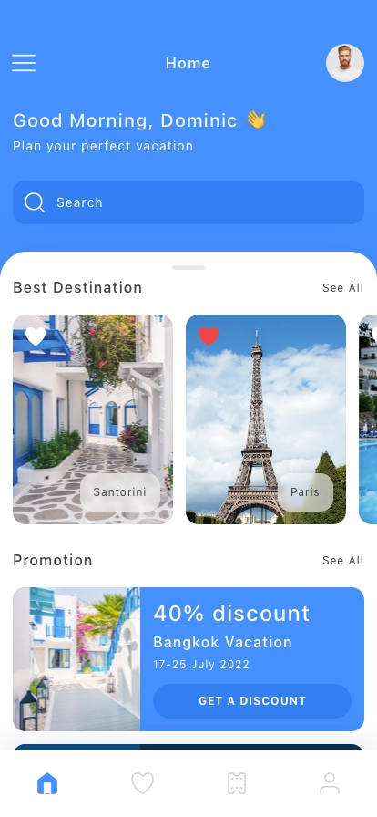 Travel Mobile App UI Kit - Screenshot 1