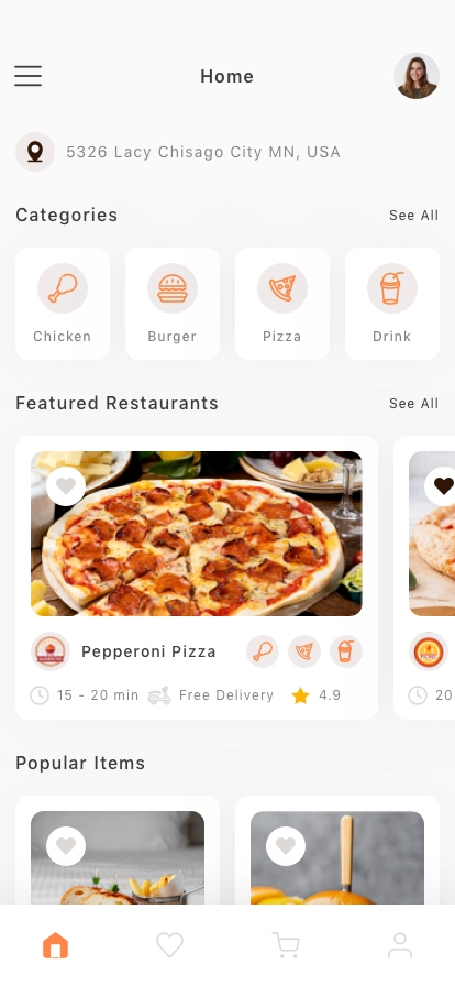 Delivery Mobile App UI Kit - Screenshot 1