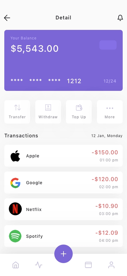 Banking Finance App UI Kit - Screenshot 2