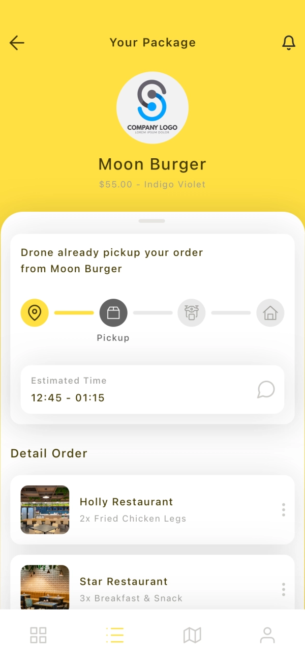 Drone Delivery Service Mobile App UI Kit - Screenshot 2