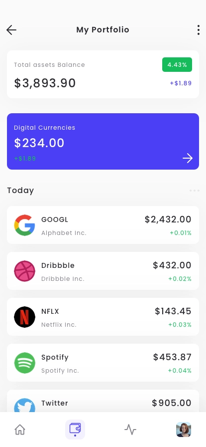 Trading & Financial News App UI Kit - Screenshot 2