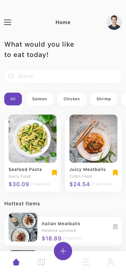 Food & Restaurant Mobile App UI Kit - Screenshot 1