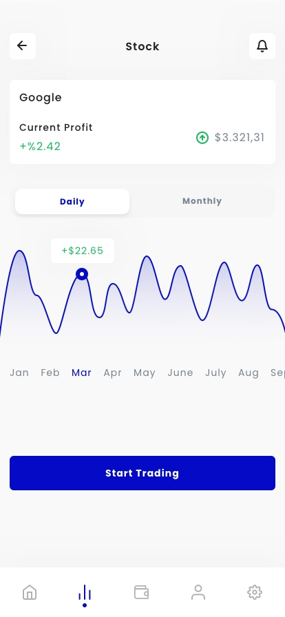 Stock Trading Mobile App UI Kit - Screenshot 2