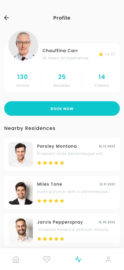 Caregiver & Caretaker App UI Kit - Screenshot 4