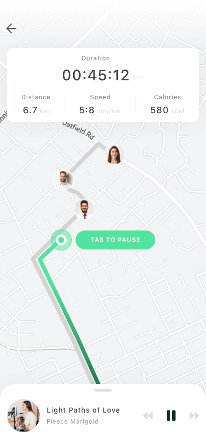 Running Mobile App UI Kit - Screenshot 2