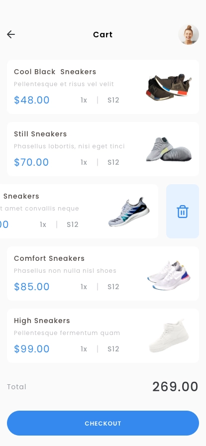 Shoes Store & E-Commerce App UI Kit - Screenshot 4