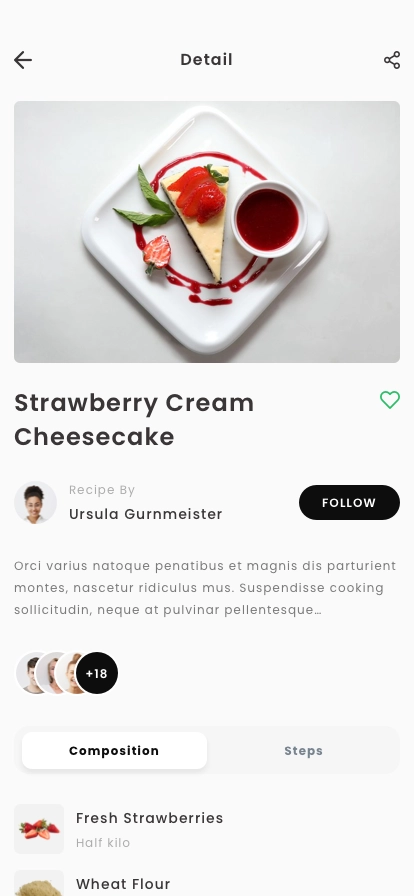 Cooking Recipe Mobile App UI Kit - Screenshot 5