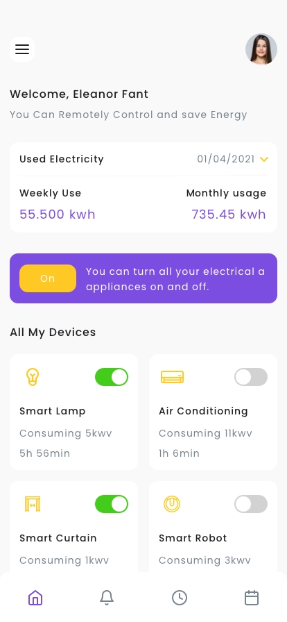 Smart Home AC App UI Kit - Screenshot 1