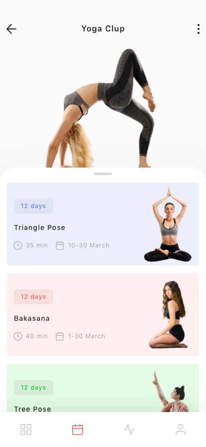 Fitness & Yoga Club App UI Kit - Screenshot 2